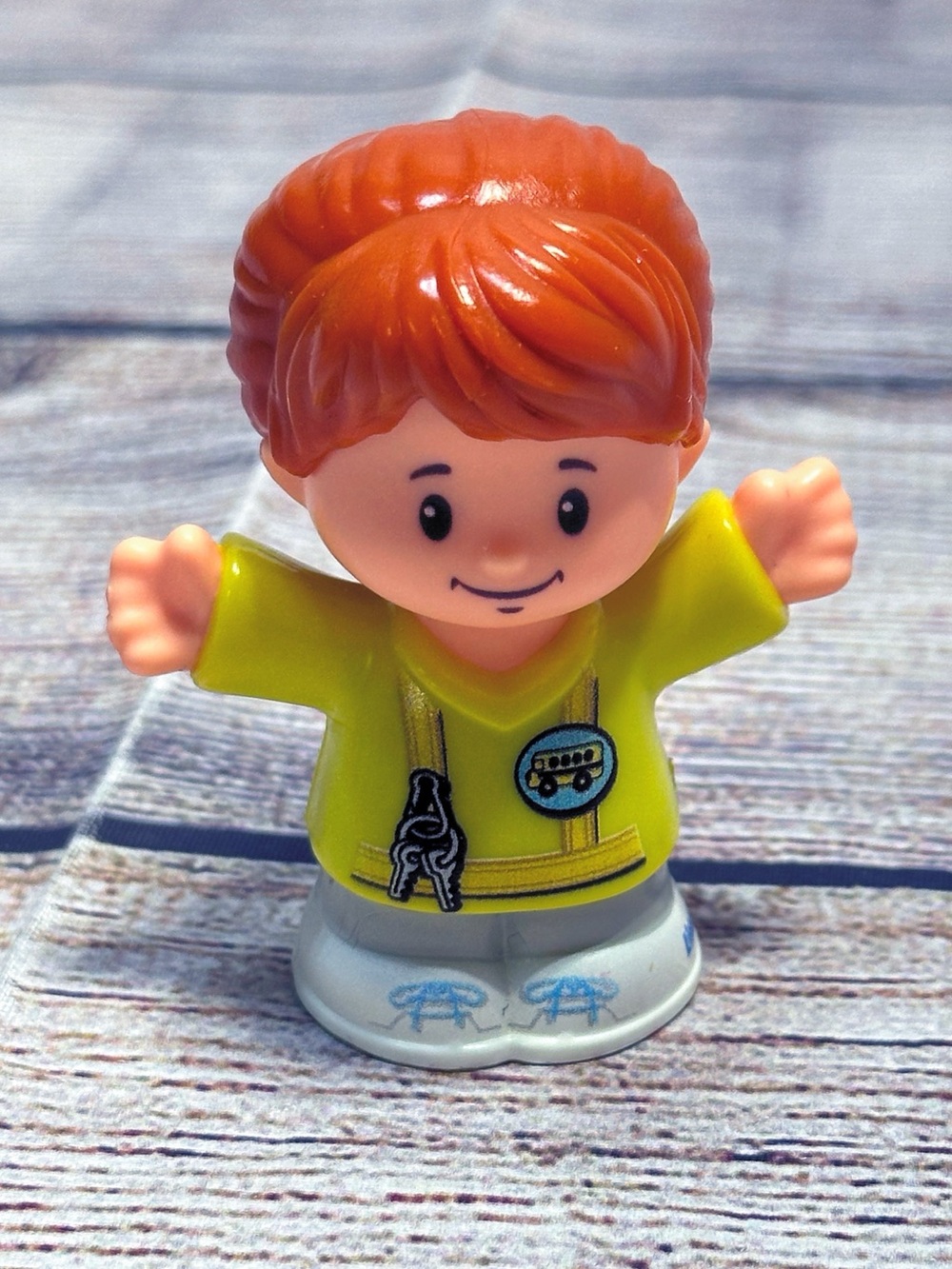 Fisher-Price Little Figure with Yellow Shirt and Orange Hair